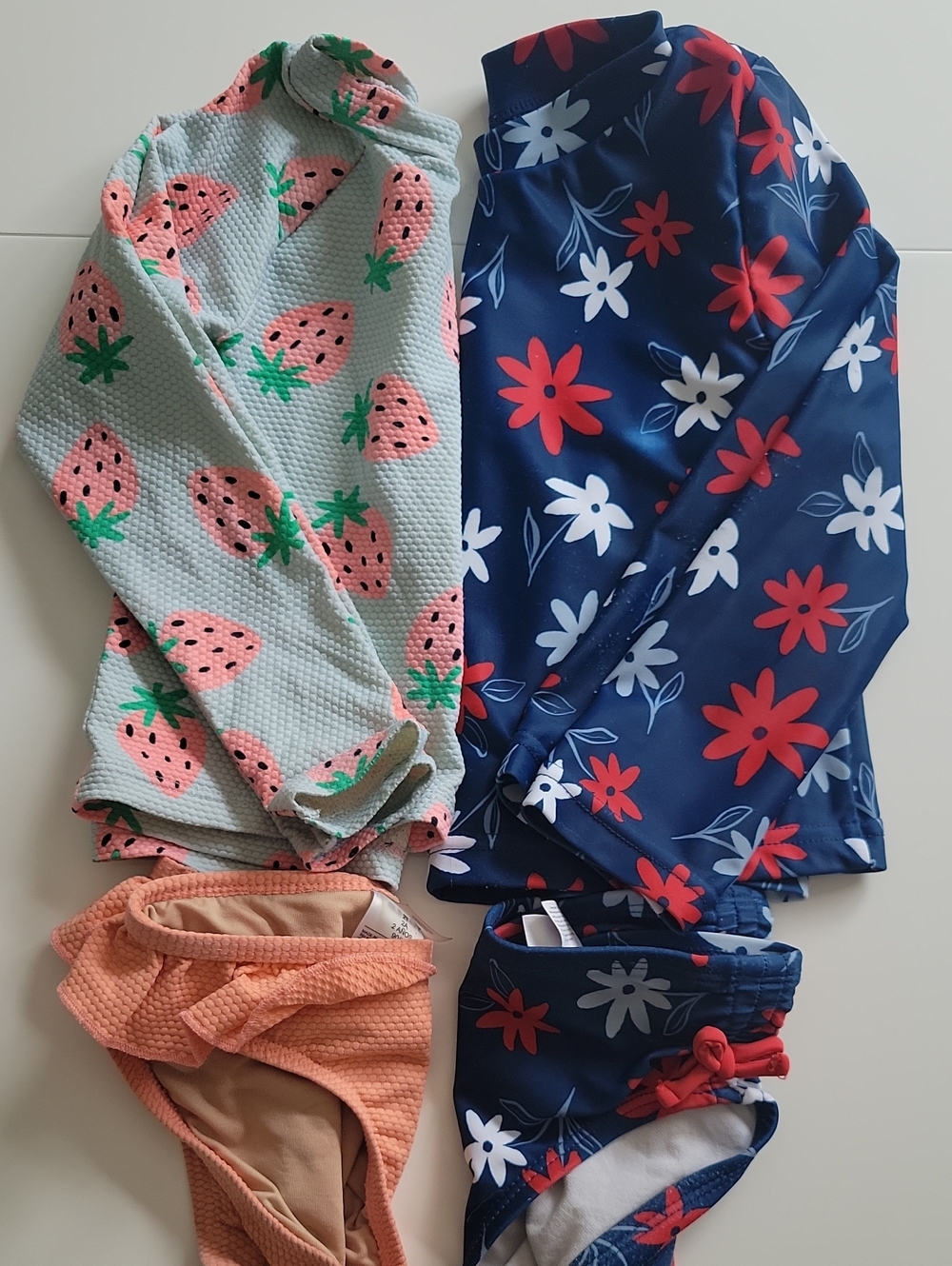2T Girls Kids Two Piece Swim Set